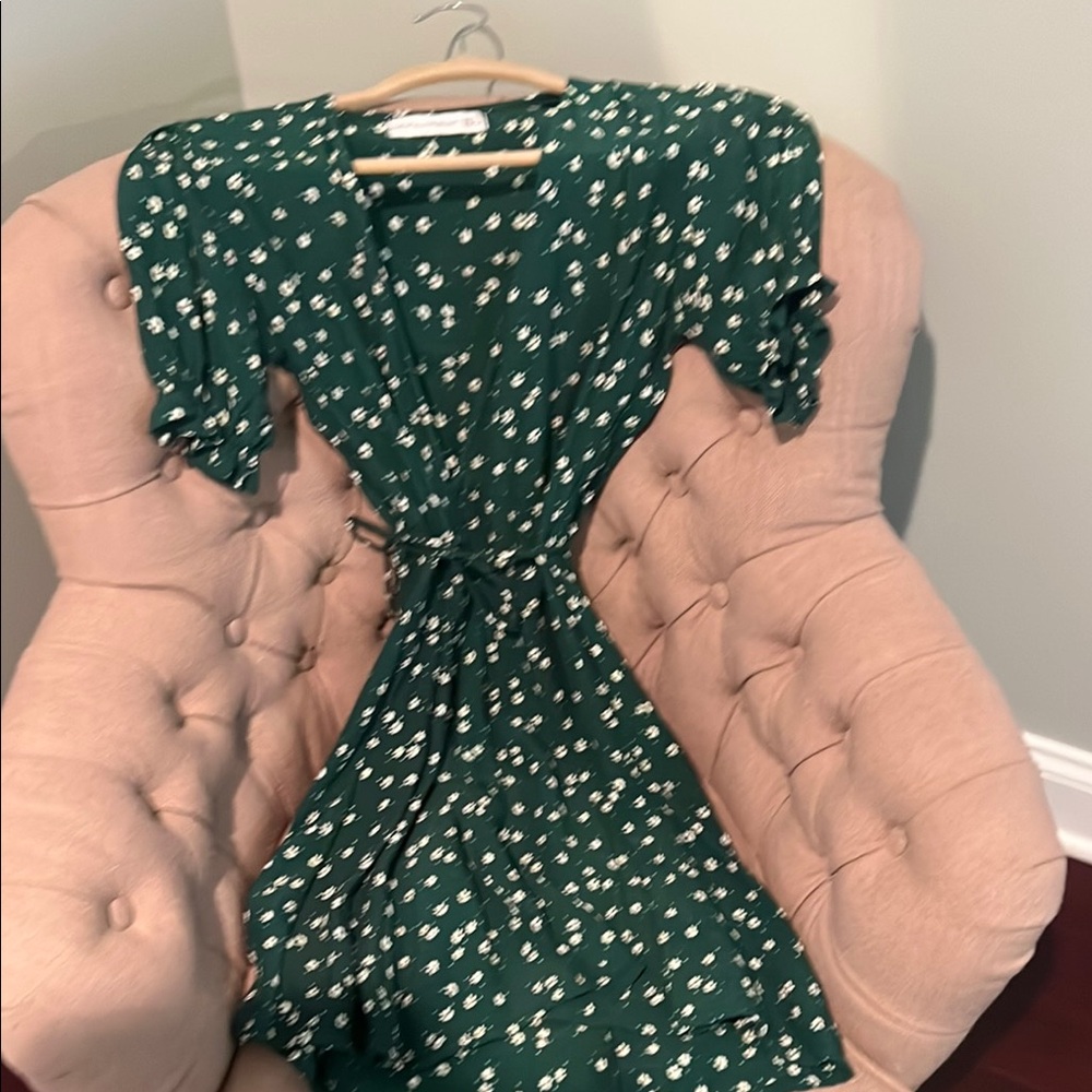 Faithfull the Brand Emerald Floral Dress